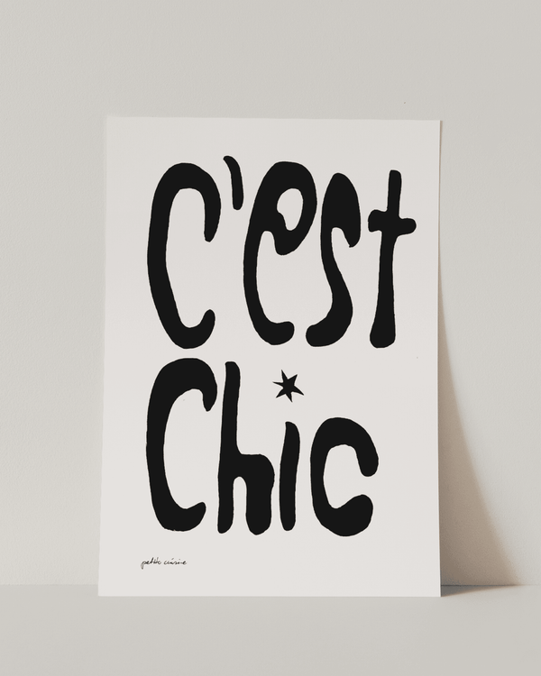 "C'EST CHIC" noir - Petite Cuisine Galerie